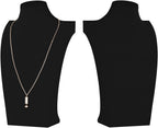 Necklace Bust Display Stand, Necklace Holder, Pendant Chain Necklace Organizer for Women (Black Velvet, S 1PCS)