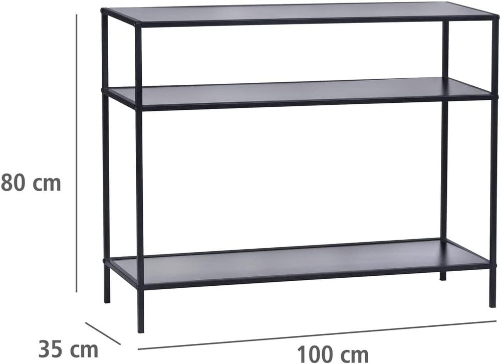 WENKO Industrial Console Table Maximum Load 10 kg Black