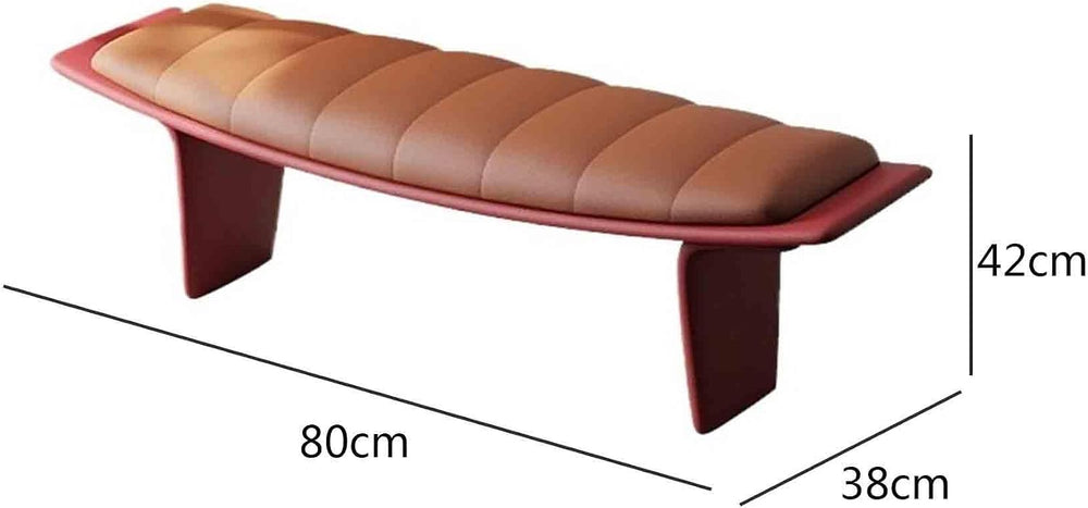 Modern Upholstered Long Bench for Living Room and Home Use Leather for Bedroo...