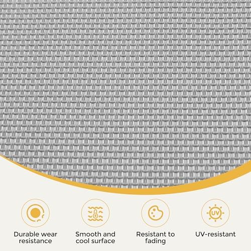 Yaheetech 26.4" Tanning Chair with Face Hole, 5-Position Adjustable, Gra...