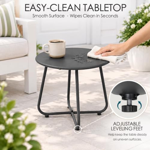 Kozyard 3-Piece Outdoor Rocking Chair Set, Patio Bistro Set