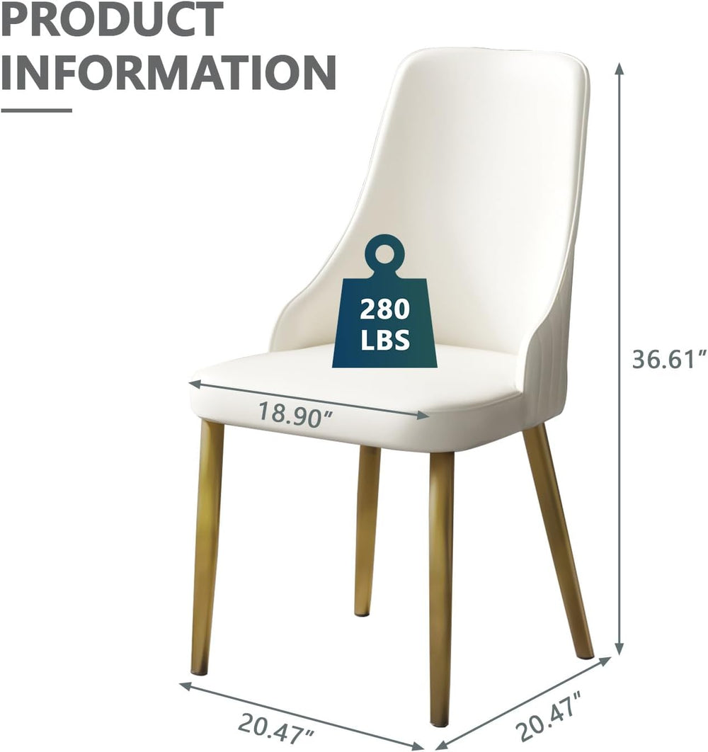 Upholstered Dining Chairs Set of 4,36.6" Modern Accent Dining Chair with...