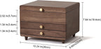 Wooden Jewelry Box, 3 Layer Large Jewelry Organizer for Women, Jewelry Storage, for Necklaces Rings Earring Watches Bracelets, Black Walnut Wood, Christmas Gifts