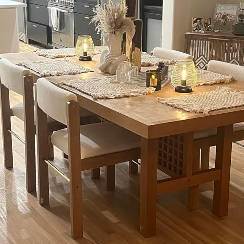 CIMOTA Mid Century Modern Dining Chairs Set of 6 Fabric Kitchen Comfy Dining ...