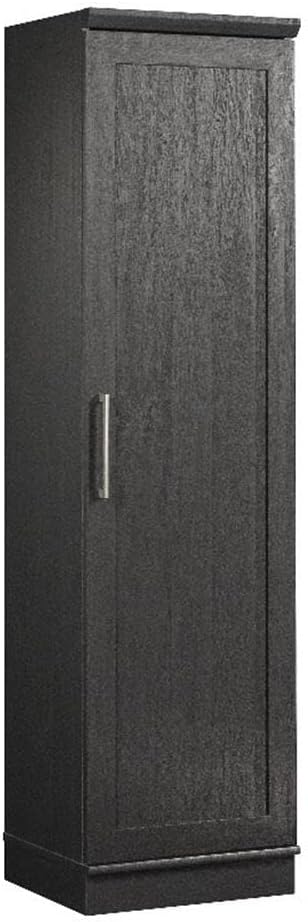 MAKLAINE Engineered Wood Single Door Pantry, 71 in Tall, Raven Oak Finish, Ad...