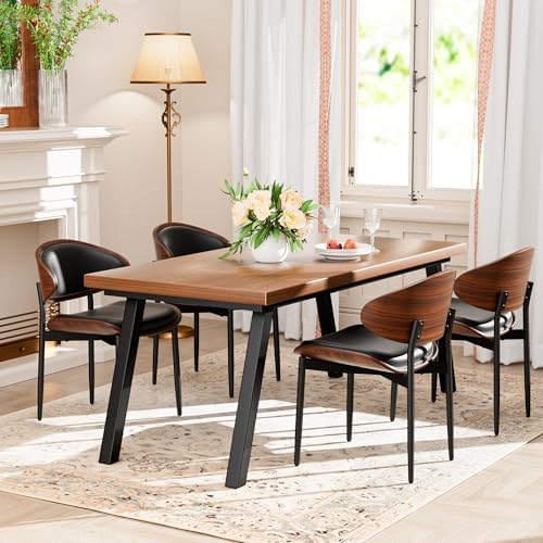 YaFiti Dining Chairs Set of 2, Mid Century Modern PU Leather Kitchen Chairs |...