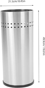 MAGICLULU Stainless Steel Umbrella Organizer for Home Hotel and Office Leakproof Long Handle Holder Storage Bucket for Umbrellas Stylish Decor for Entryway and Dining Spaces