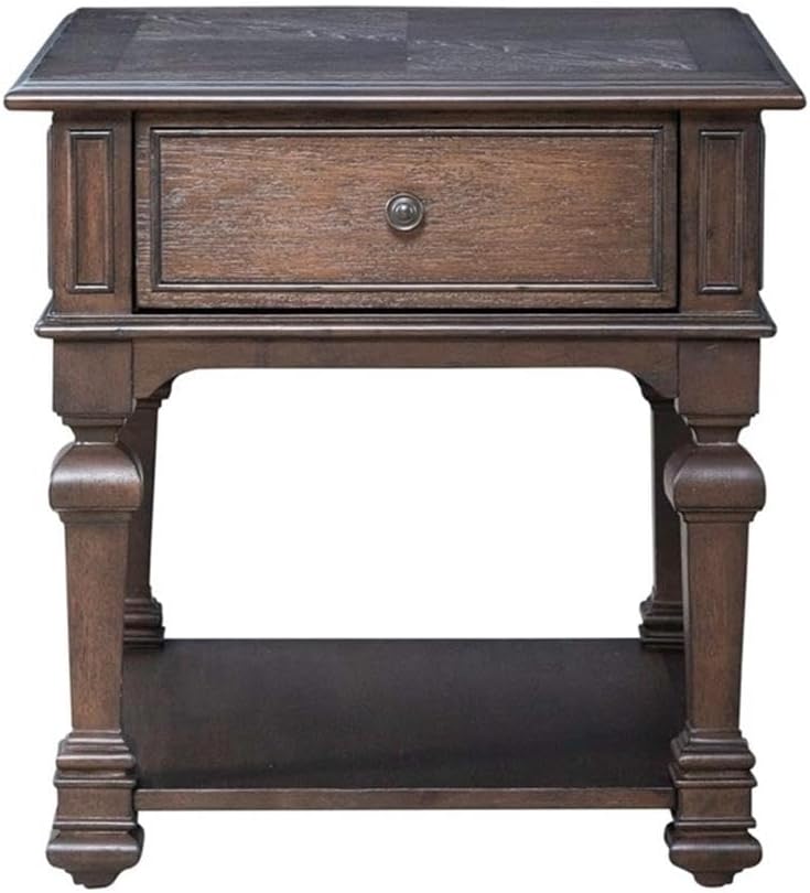 Pemberly Row 3-Piece Cocktail Table Set, Rubberwood and Hickory Veneers, Chat...