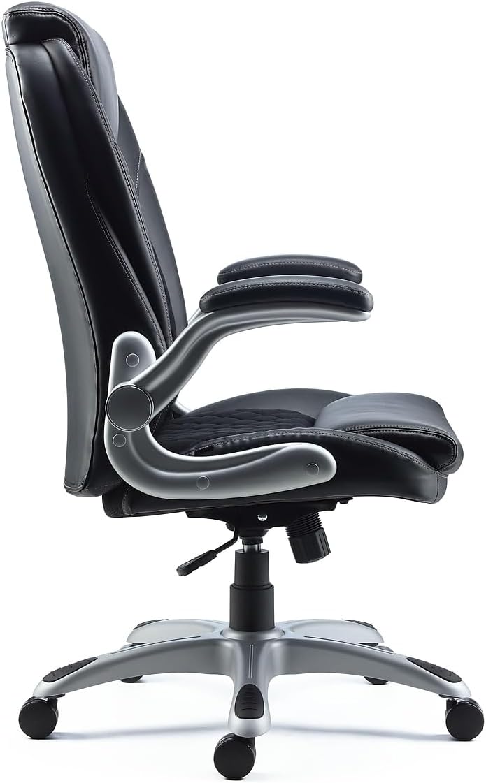 STAPLES Sorina Bonded Leather Chair - Adjustable Office Chair with Plush Padding, Provides Lumbar, Arm and Head Support, Perfect Desk Chair for The Modern Office