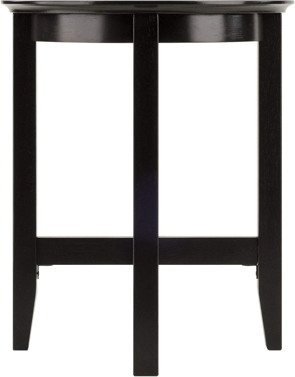 HomeStock Boldly Bohemian End Table - Artistic Design with Rich Espresso Fini...
