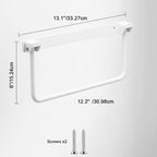 Foldable RV Shoe Rack, 13INCH Aluminum Wall-Mounted Camping Shoe Organizer, 90° Foldable Design for Space Saving, Easy Install Shoe Holder for RV, Camper, Tiny House, Apartment