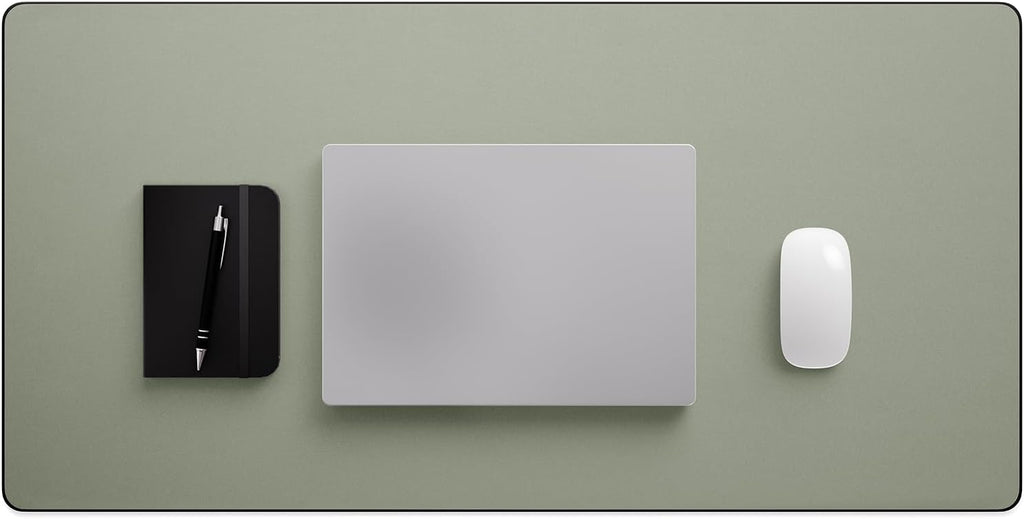 Jotsome Leather Desk Pad Mat, Non-Slip Desk Blotter Pad - Desk Protector for Office, Home, Laptop, and Desktop, Gift for The Holidays or Christmas (Sage, 34" x 17")