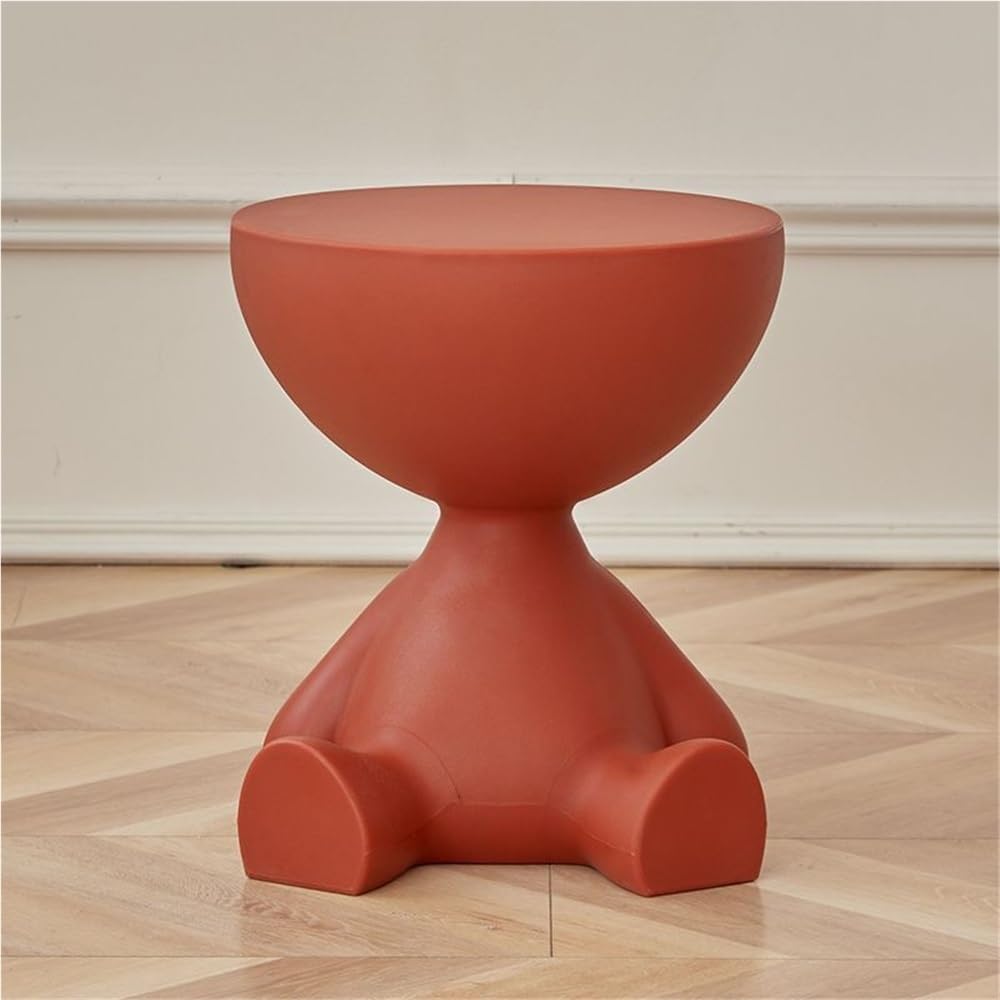 Side Table, Bedside Table with Storage, Round End Table, Balcony Table, Suita...