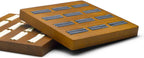 12 Grids Solid Wood Jewelry Organizer Rings Tray Jewelry Rings Showcase Display Organizer Tray (Gray)