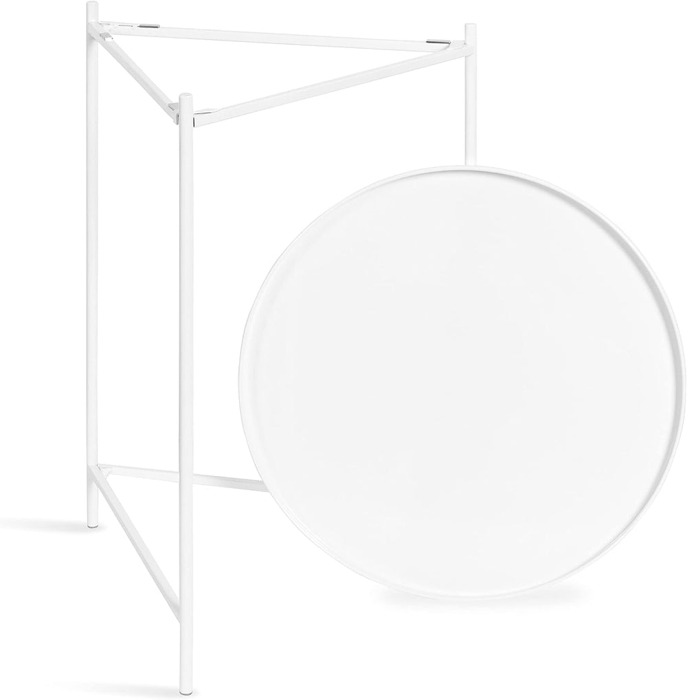 Kate and Laurel Ulani Modern Nesting Side Table, Set of 2, White, Sophisticat...