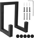 Picowe Vinyl Record Storage Holder, Black LP Display Rack Organizer, Metal Record Stand (1 Pack)