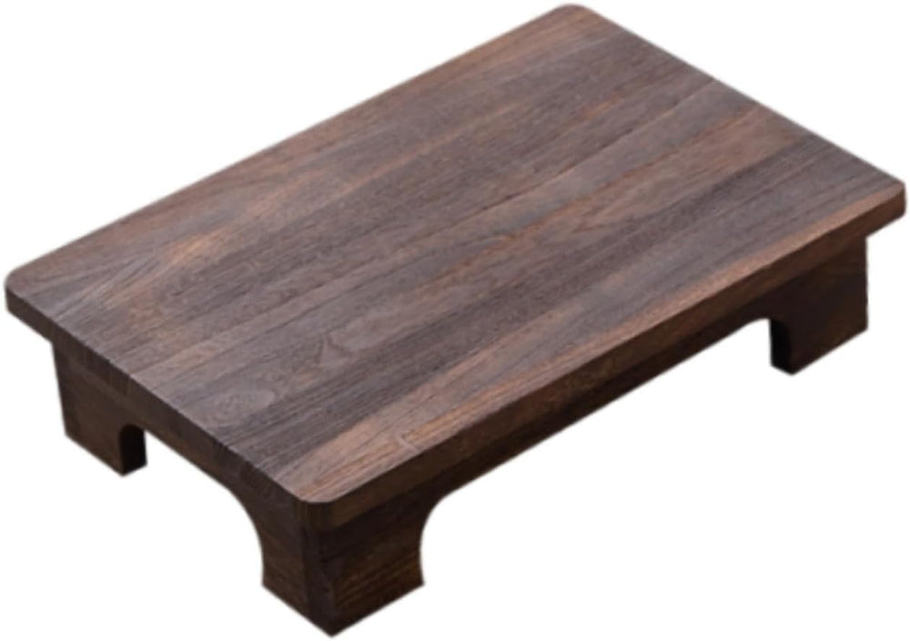 Low Wooden Tea Table, Elegant, Stable, Minimalist Stool, Lightweight Floor Ta...