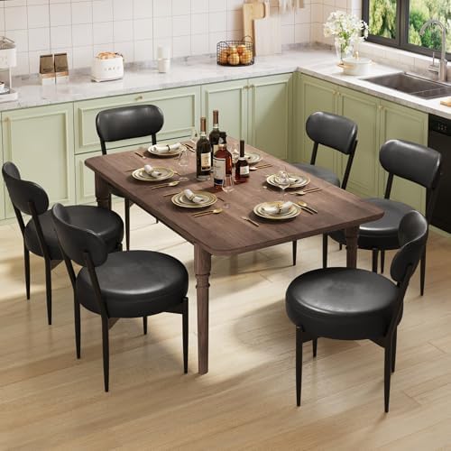 Welzona Upholstered Dining Chairs Set of 4, Dining Room Chairs with Sturdy Me...