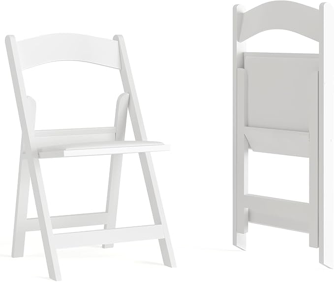 Flash Furniture Hercules Series Folding Chairs for Weddings and Formal Events...