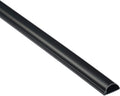 D-Line Half Round Cord Hider, Patented Cable Cover, Hide TV Wall Mount Wires, Raceway for Cords, Decorative Wire Covers, Paintable, Adhesive Cable Concealer, 1x 0.78in W x 0.39in H x 39in L, Black