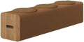 Multi-Purpose Paper Stool, Bench, Coffee Table, or Shoe Stool for Home Decorations (Brown, 11.8in)