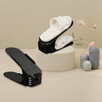Folding Shoe Racks,Shoe Organizer for Bathroom or Bedroom,Space-Saving Shoe Holder,Black