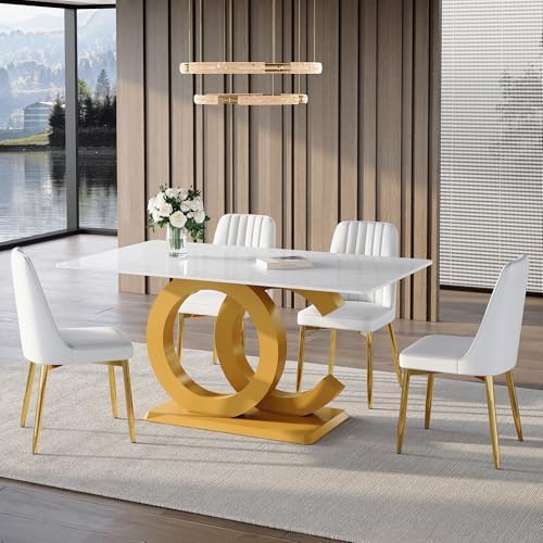Modern Dining Chairs Set of 4,Upholstered Dining Room Chairs,Kitchen Chairs w...