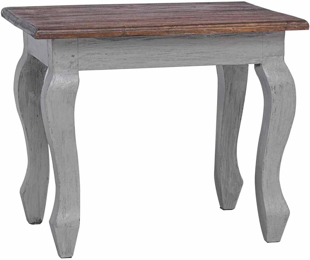 Nesting Table Set 3 Pieces Solid Mahogany Wood | Antique Style, Handmade, Vin...
