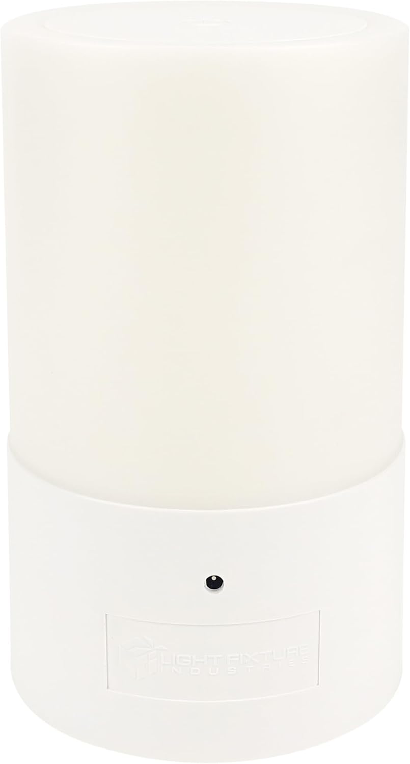 LFI Lights® White Home Emergency Table Lamp, 200+ Hr Runtime, Power Outages