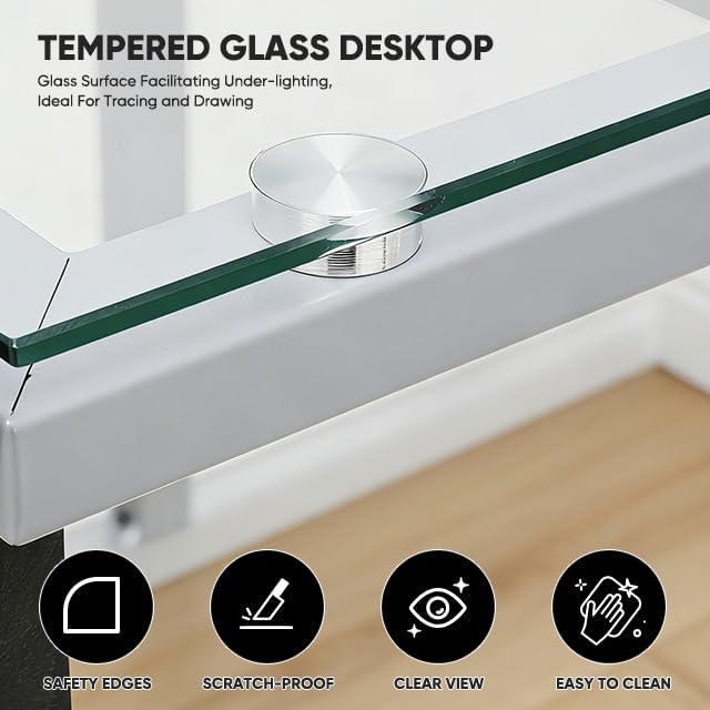 Magshion Drafting Table Adjustable Drawing Table w/Stool