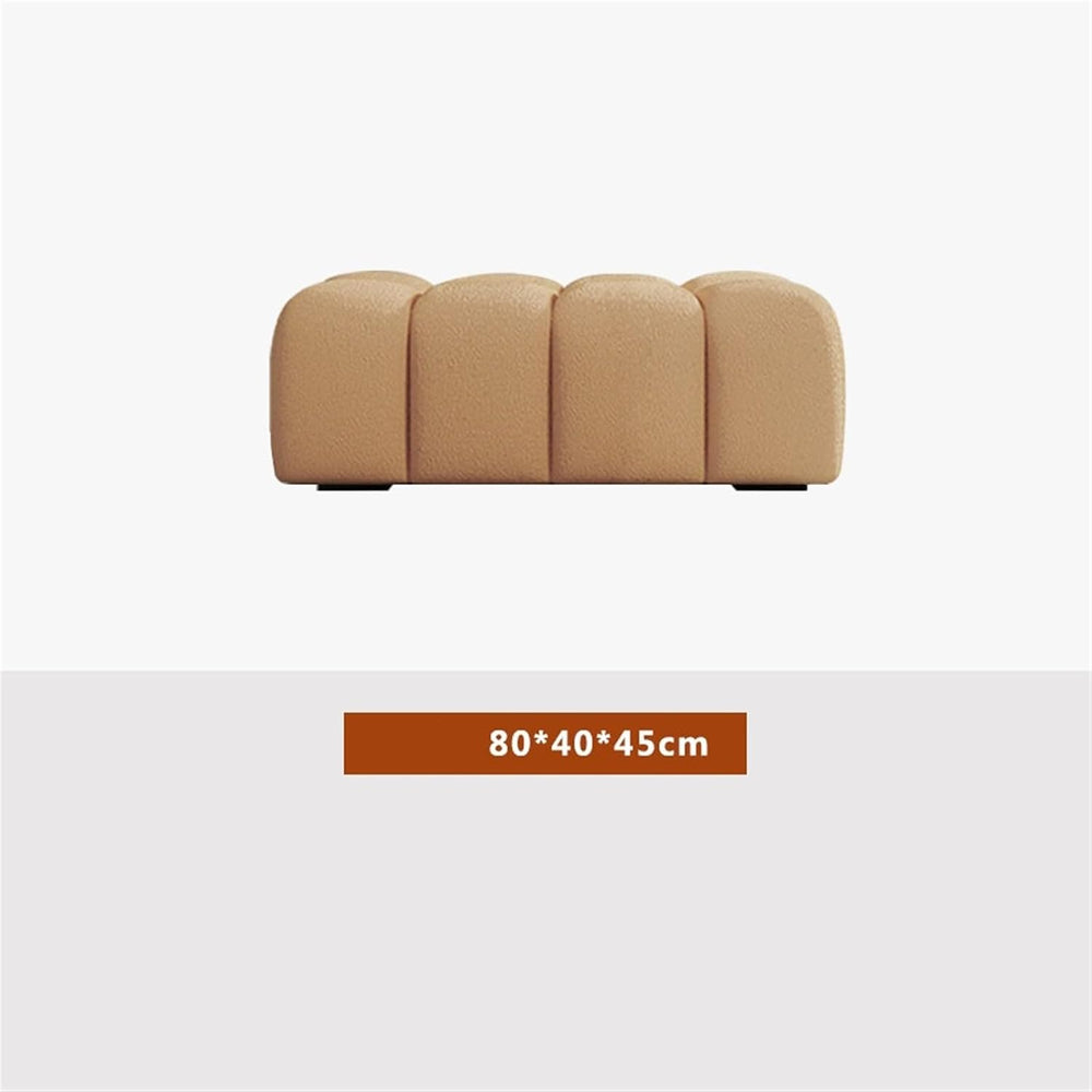 Modern Fabric Bed end Bench Long Bedroom Tatami Mat Dressing Room Sofa Wooden...