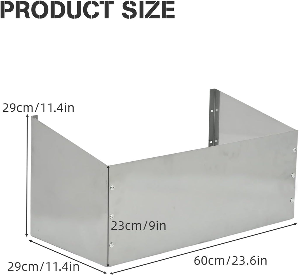 Aluminum Fuel Tank Holder Rack, 23.6''x 11.4'' Utility Jug Holder Storage Rack fits Two 5 Gallon Fuel Containers,Fuel Jug Holder Rack for Garages, Shops, Enclosed Trailers and Race Trailers