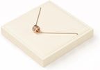 Oirlv Microfiber Jewelry Pendant Display Tray Jewelry Necklace Organizer Display Tray(Beige)