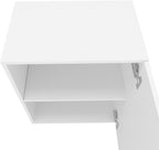 Modern Minimalist Wall Cabinet, with 1 Door and 2 Shelves, Storage Locker for Kitchen Hallway Closet,for Kitchen Home