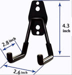 SMARTOLOGY Heavy-Duty Utility Hooks, Wall Hanger, Small 2 Pack, 3 inch Long 2.5 inch Wide, for Garage, Indoor and Outdoor, Ladder Hanger Accessories