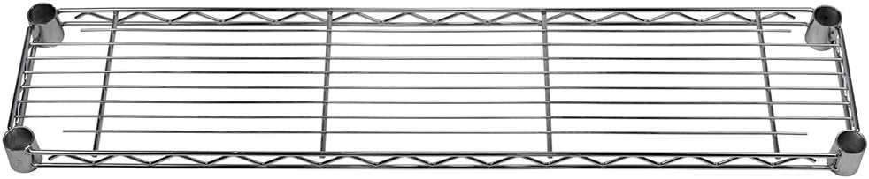 Shelving Inc. 8" d x 36" w Chrome Wire Shelving with 1 Tier Shelf, Weight Capacity 800lbs Per Shelf