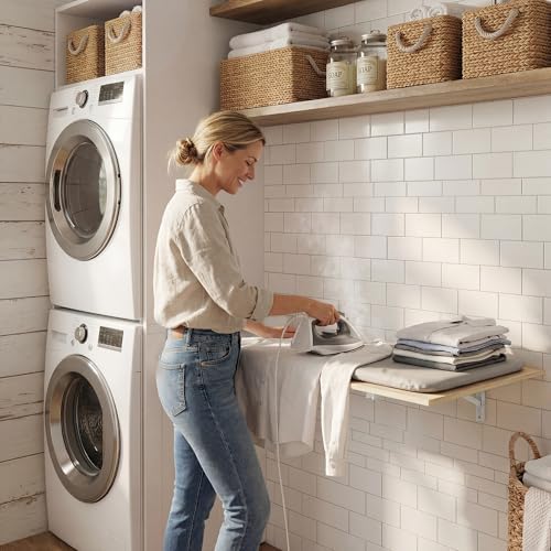 GOYLSER Laundry Room Wall Mounted Folding Table, Kitchen Restaurant Home Bar ...
