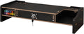 Desktop Computer Elevated Stand 48.8x20x10.5cm, Wooden Monitor Riser with Drawer, Organizer Shelf for Laptop, Printer, PC, TV Screen, Home, Dorm, Office