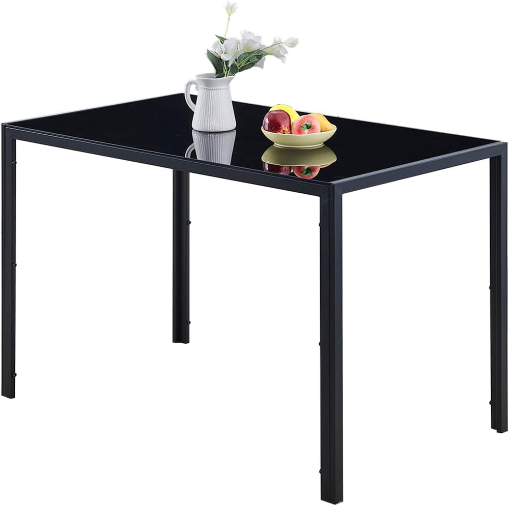 47.24" Glass Dining Table Modern Kitchen & Dining Room Table for 2-4...