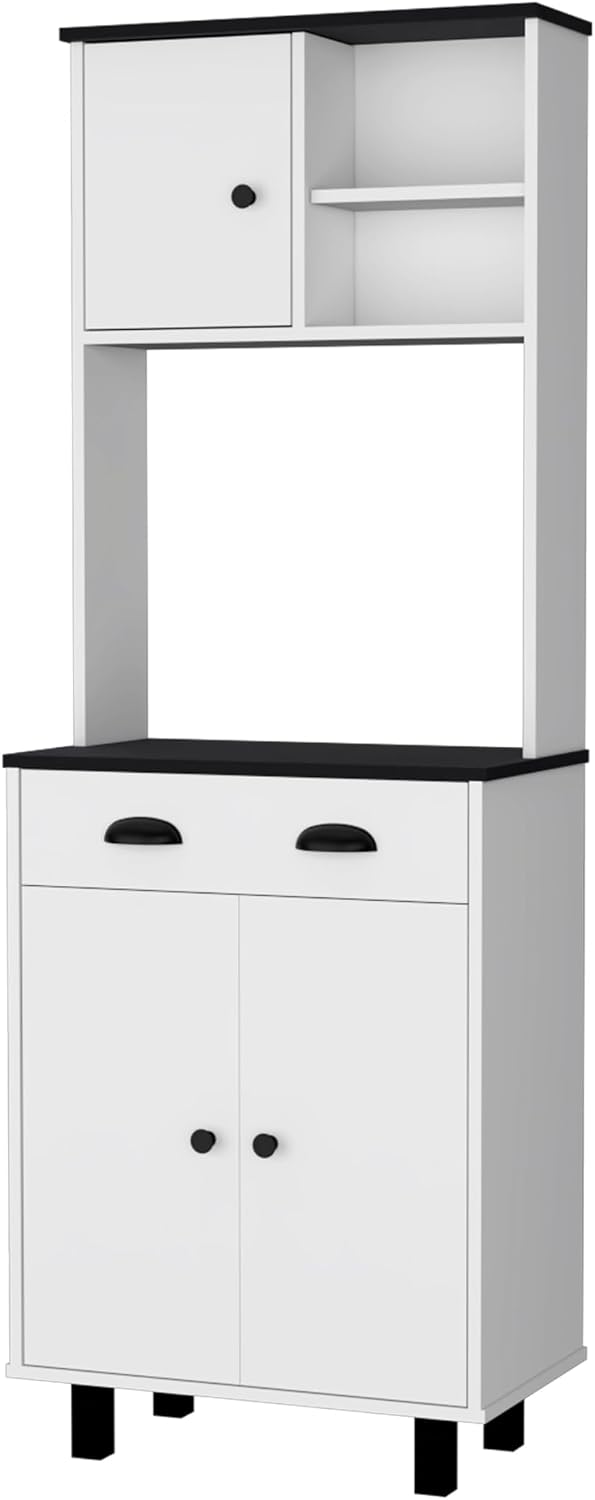 White and 1 Drawer Kitchen Pantry