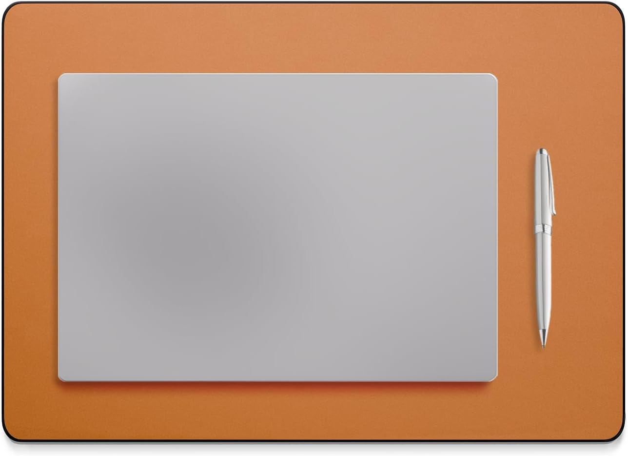 Jotsome Leather Desk Pad Mat, Non-Slip Desk Blotter Pad - Desk Protector for Office, Home, Lap Desk, Laptop, and Desktop, Gift for The Holidays or Christmas (Tan, 17" x 12")