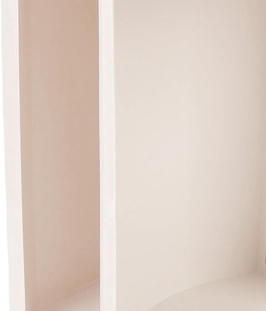 Countertop Corner Storage Cabinet, 360 Degree Rotating Dust Proof PP Storage Rack with Wall Mountable Design, for Bathroom Kitchen Cosmetic Organizer