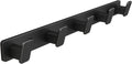 Black Coat Rack Wall Hooks for Hanging Heavy Duty Door Hooks with 5 Hooks Key Holder for Wall Hat Rack for Entrance Coat Hook