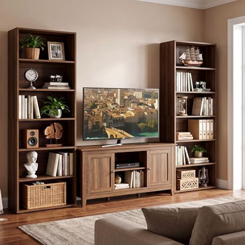 IRONCK Bookshelf and Bookcases 70" Tall, 6 Tiers Display Storage Shelves