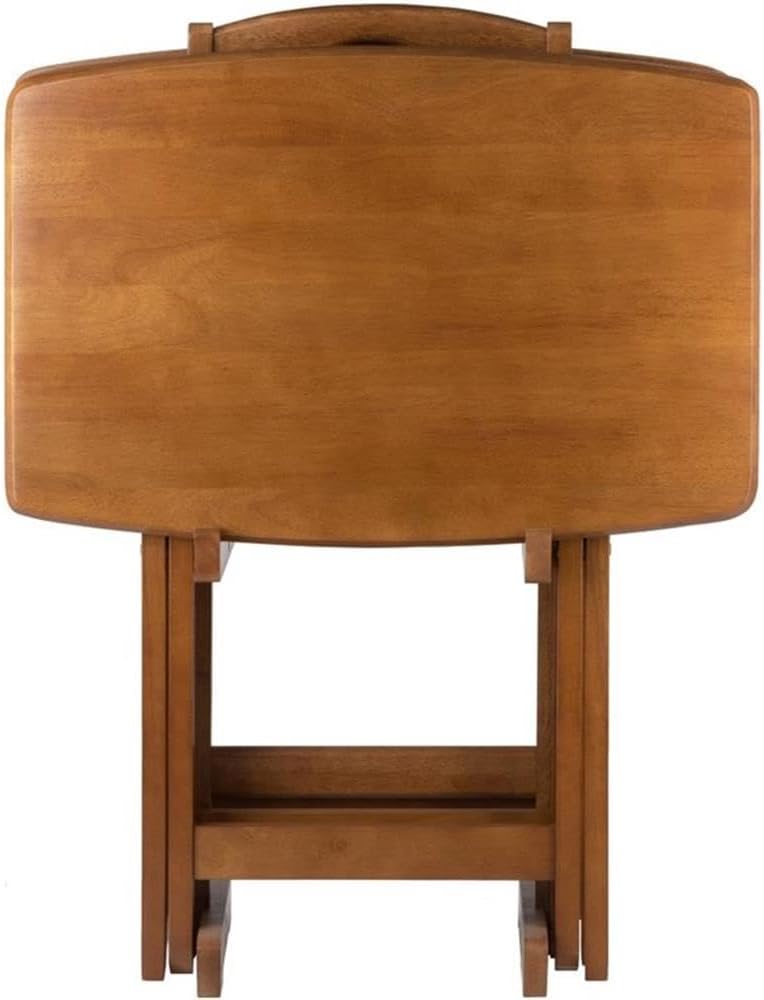 Pemberly Row 24" W x 12" D Transitional Oversized Solid Wood Snack ...