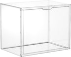 HBlife 1 Pack Purse Storage Organizer for Closet, Large Clear Stackable Handbag Display Case Box with Magnetic Door for Collectibles, Cosmetics, Women Heels and Toys