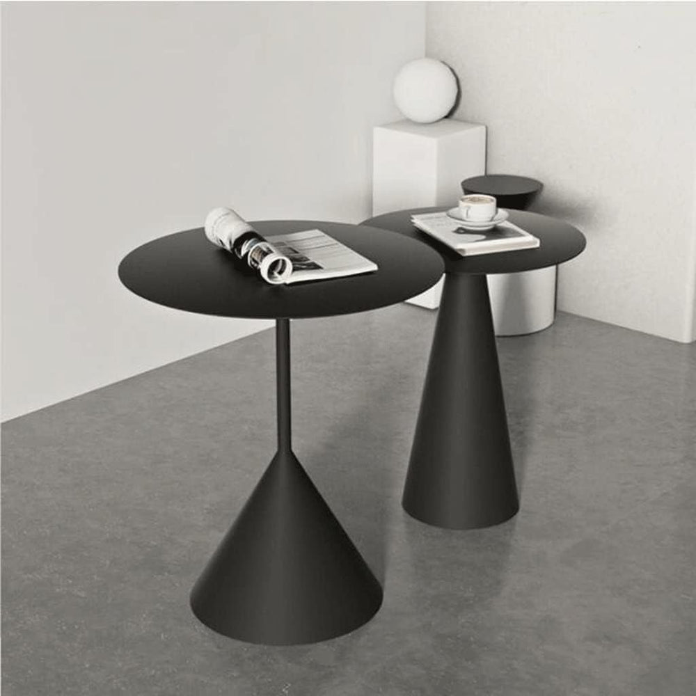 Nightstand T-Shaped Side Table, Round Modern Home Decor, Coffee Table for Liv...