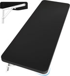 Wall Mounted Folding Table 47.2”L x 19.7”W, Laundry Folding Table with Heavy Duty Metal Collapsible Shelf Brackets, Wall Mounted Desk Fold Down for Small Spaces, Black