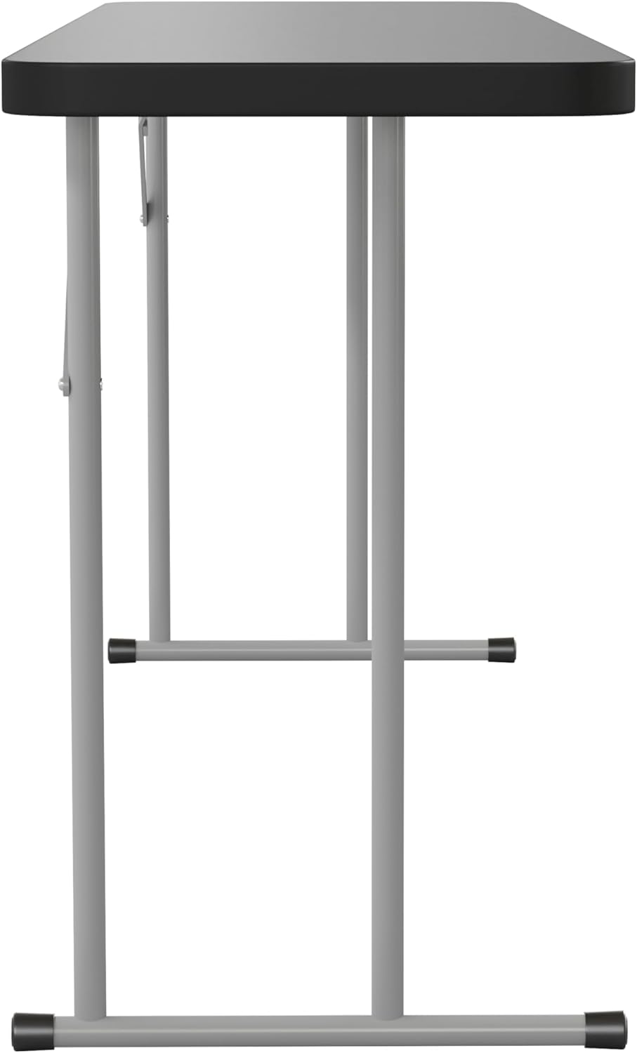 Flash Furniture Kathryn 6' Rectangular Plastic Folding Table, Long Plastic Foldable Table for Indoor/Outdoor Events, Black