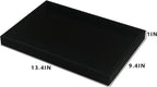 Coward 2Pcs/Set Black Velvet Stackable Jewerlry Organizer Tray Velvet Blank Tray Holder for Beads Bracelets Necklaces Earrings Store Selling or Home Show